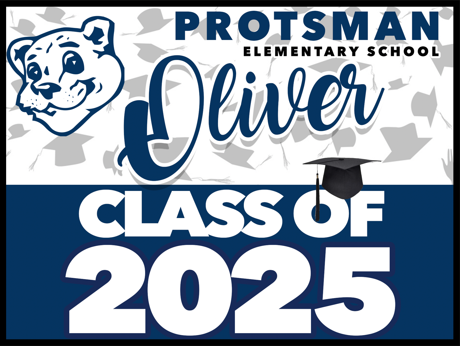 Protsman GRAD YARD SIGN