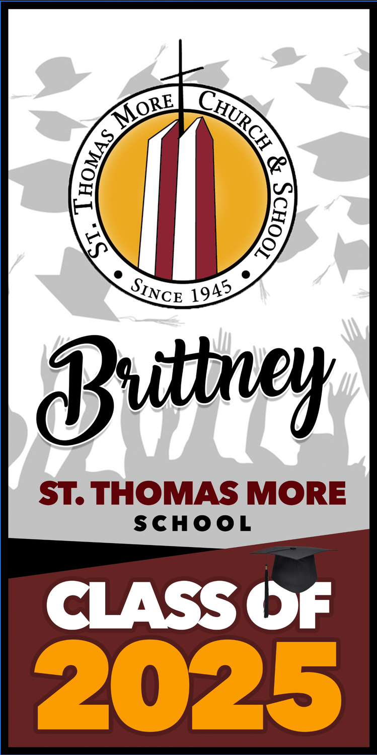 St. Thomas More School Grad Banner