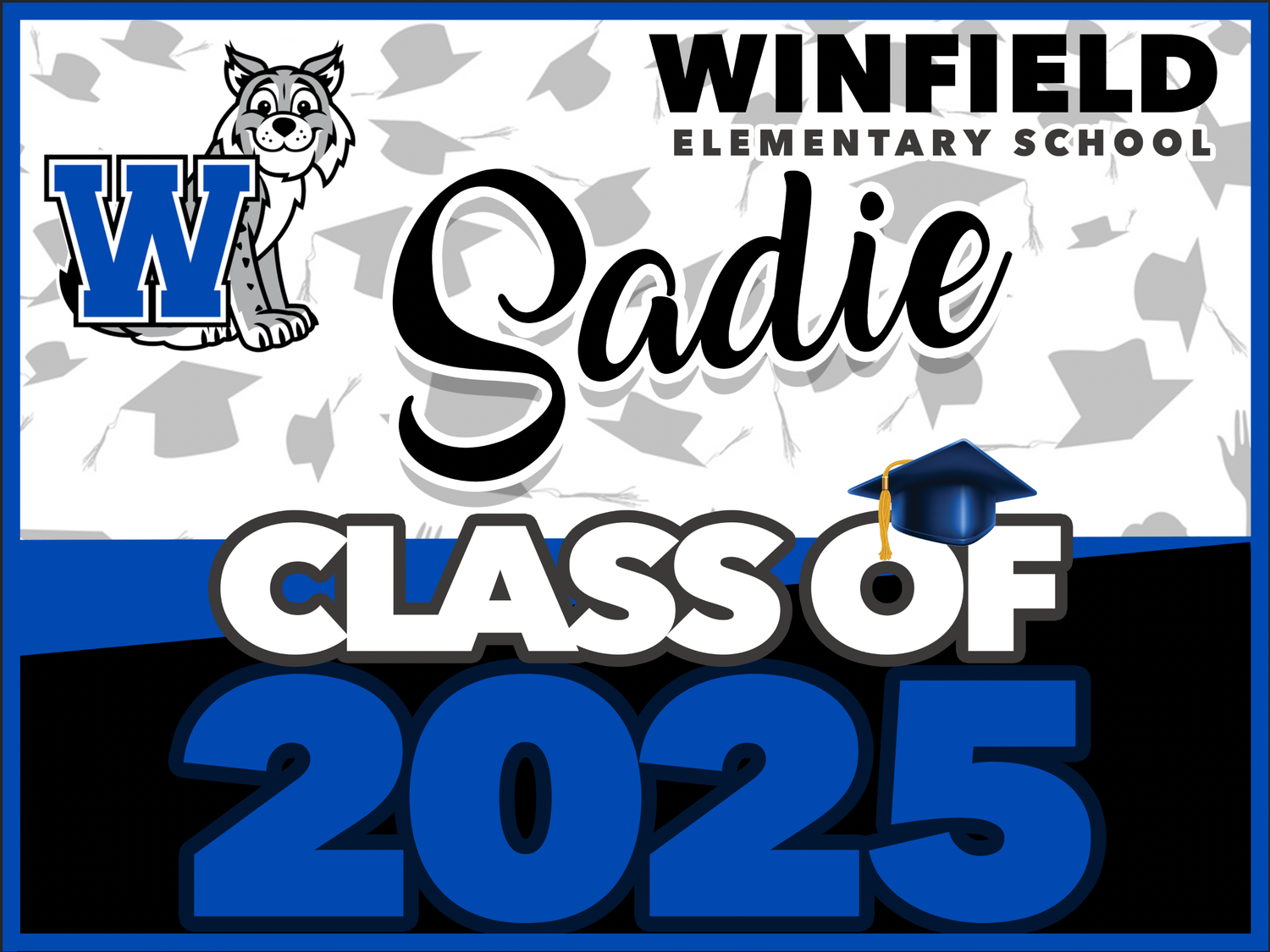 WINFIELD ELEMENTARY SCHOOL GRAD YARD SIGN