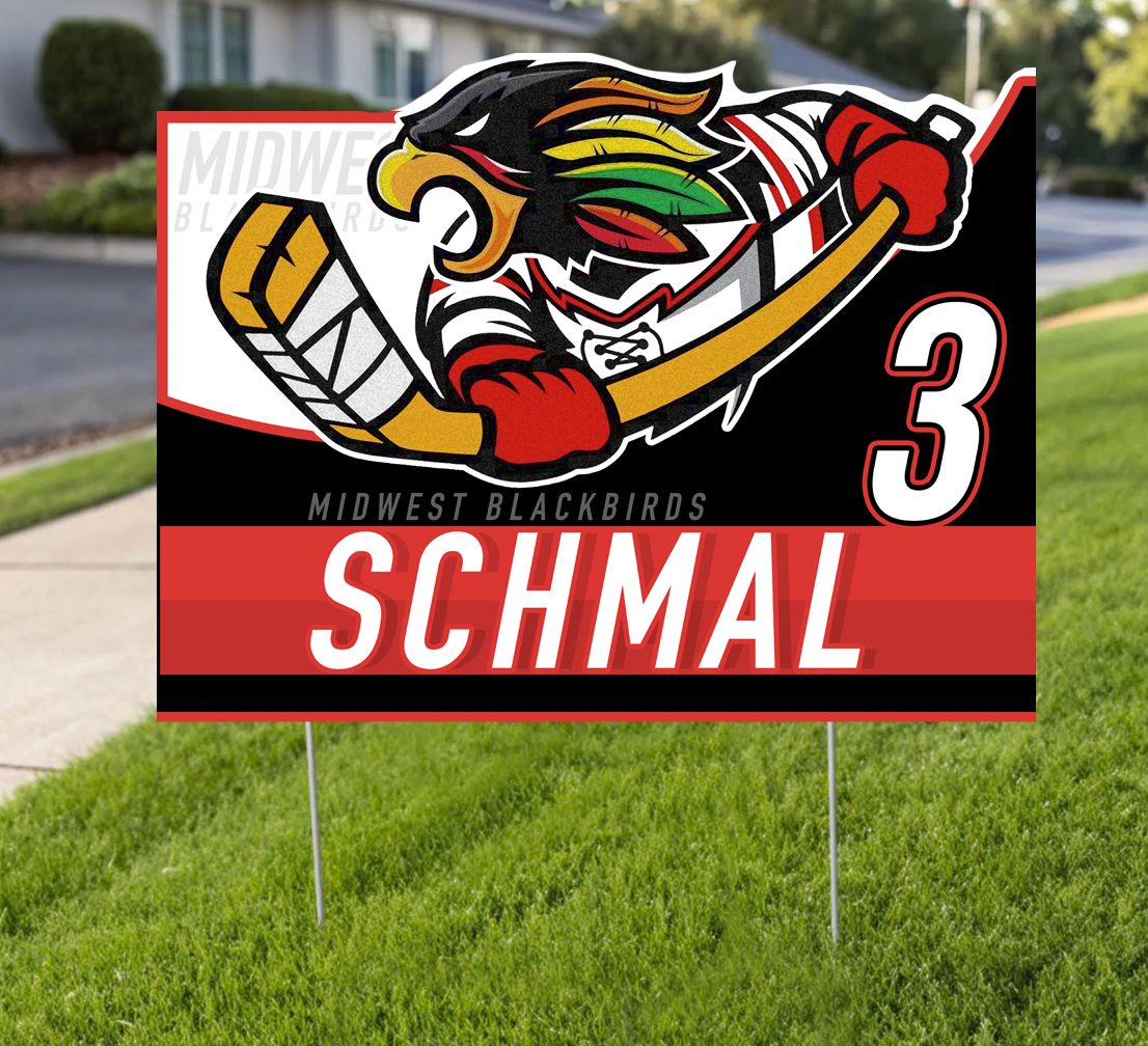 Blackbirds Custom Yard Sign