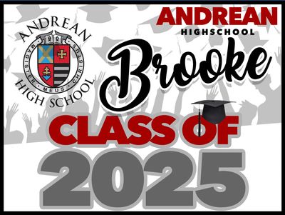 Andrean High School GRAD YARD SIGN