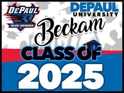 Depaul University GRAD YARD SIGN