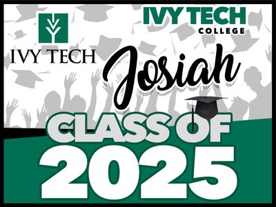 IVY TECH Grad Yard Sign