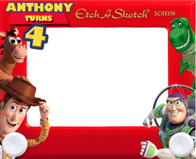 TOY STORY DIY BIRTHDAY PARTY FRAME STICKER