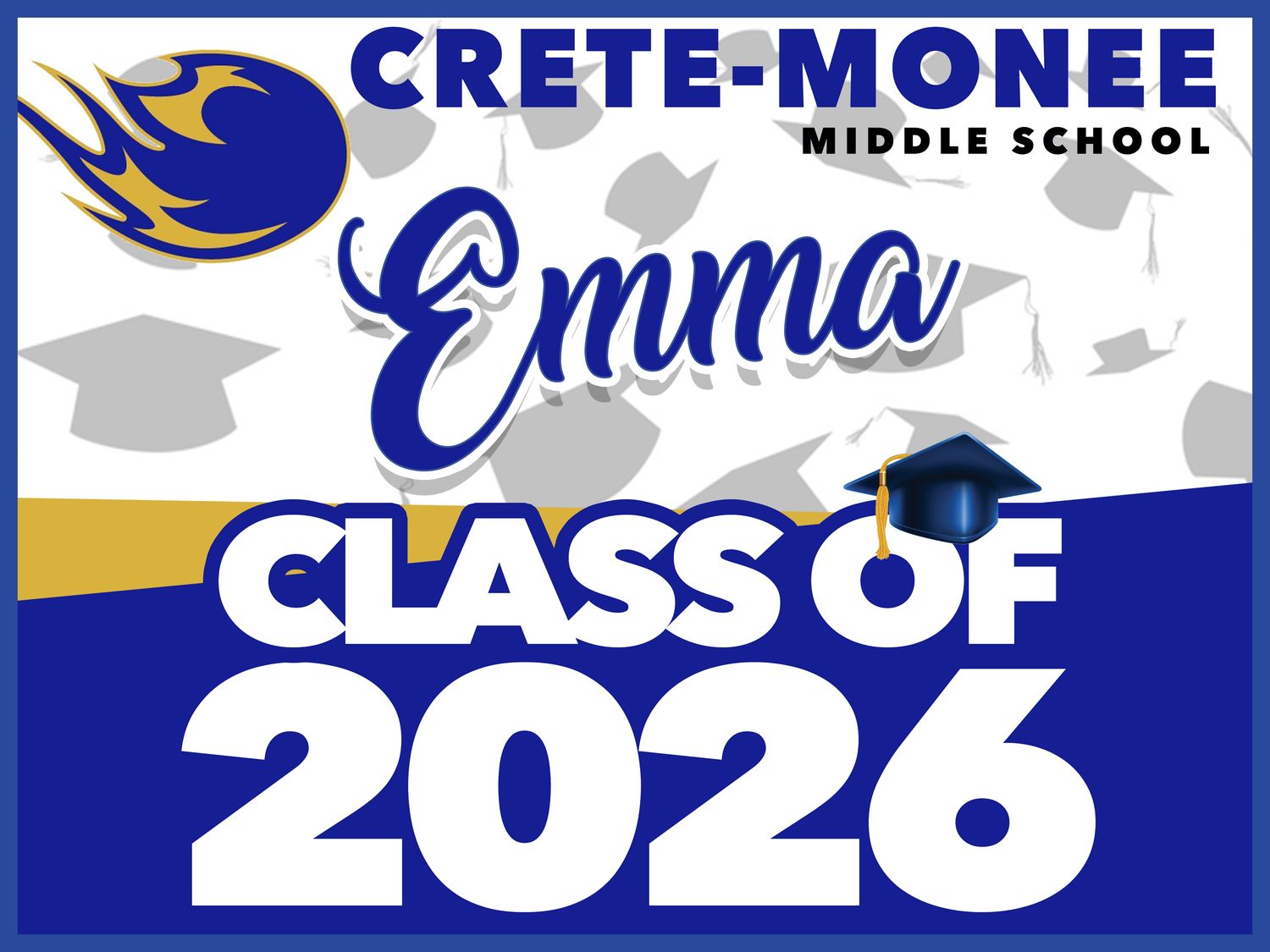 Crete-Monee GRAD YARD SIGN