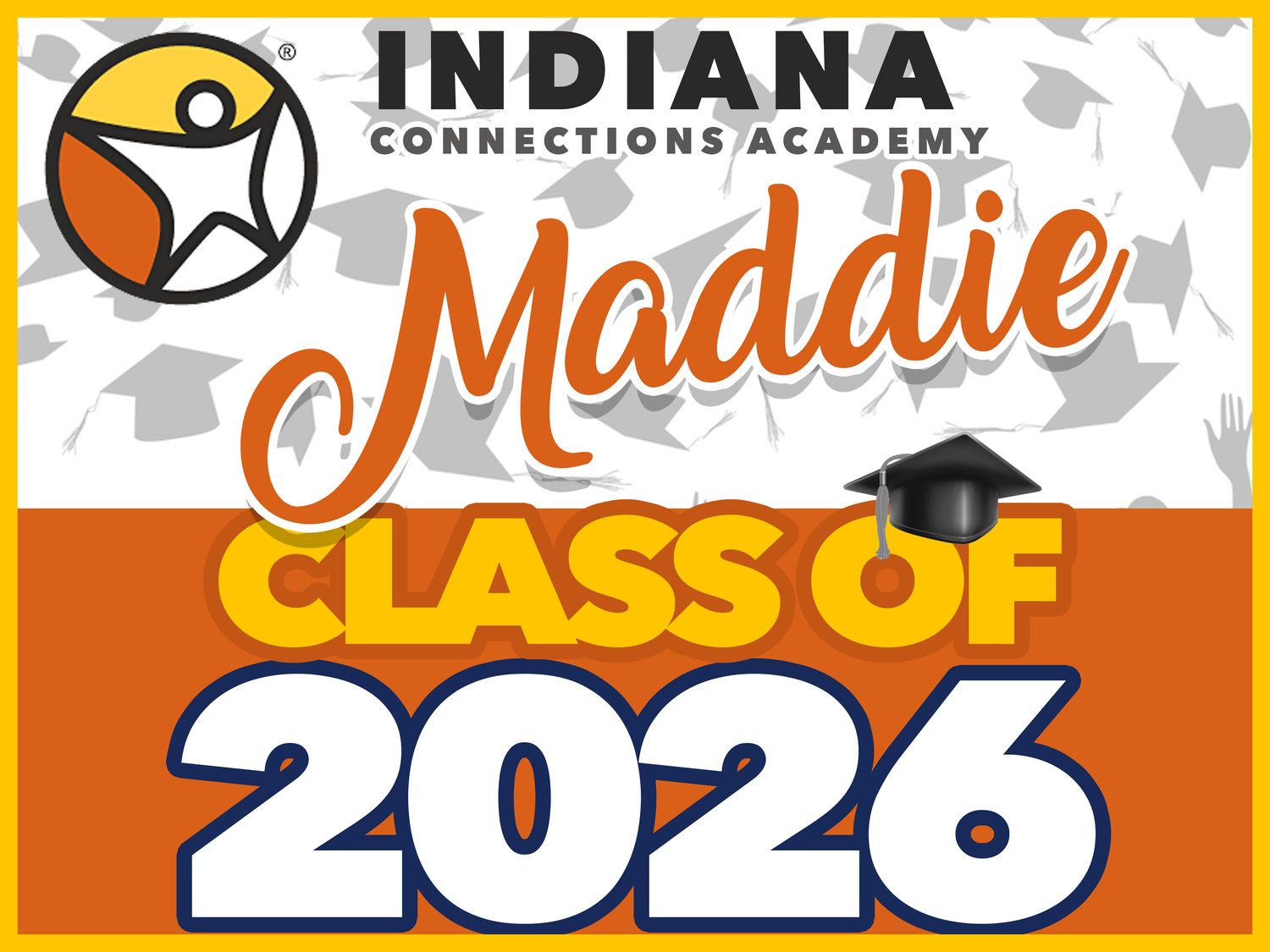 Indiana Connections GRAD YARD SIGN
