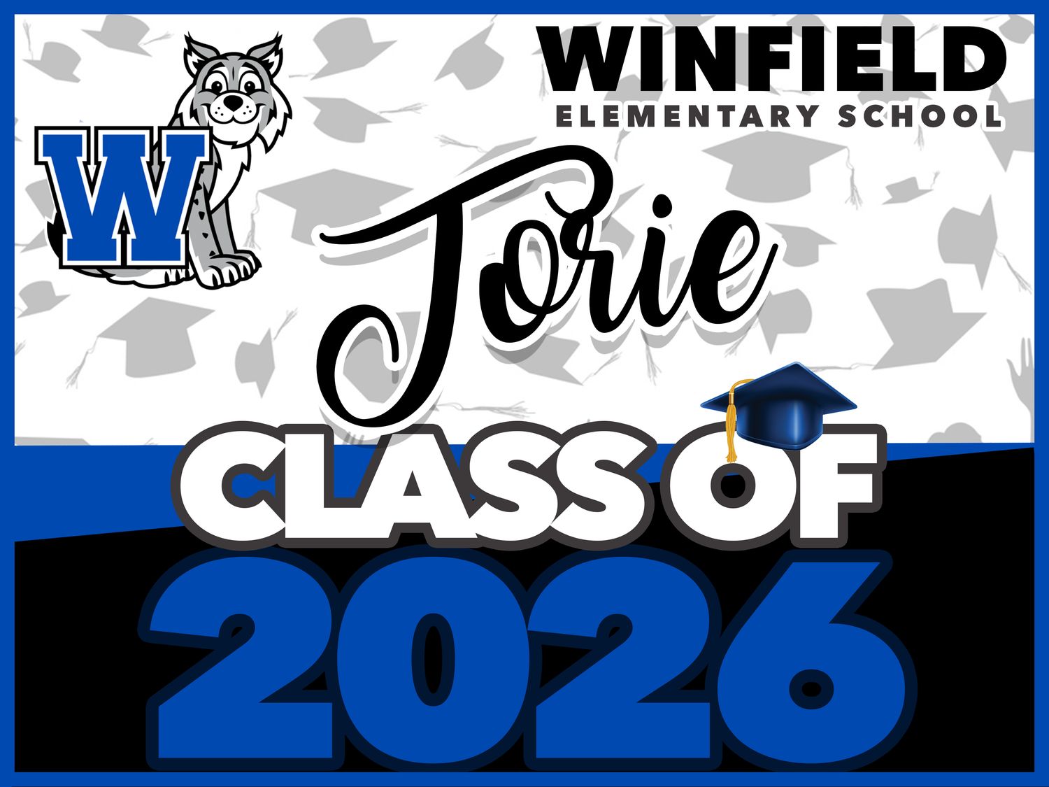 WINFIELD ELEMENTARY SCHOOL GRAD YARD SIGN