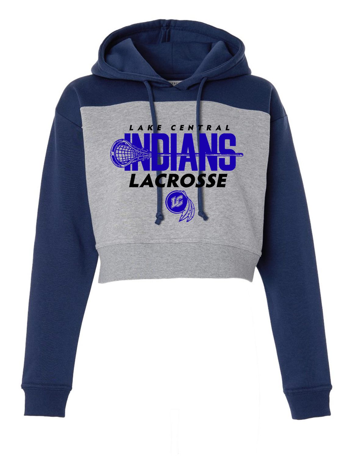 LC LACROSSE Croptop HOODIE-INDIANS