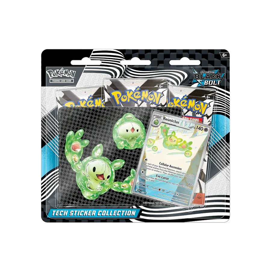 Pokémon Scarlet &amp; Violet SV10.5: Black Bolt Tech Sticker Collection (EN)