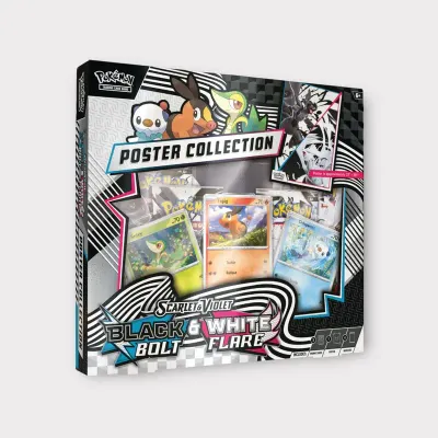 Pokemon Black Bolt &amp; White Flare Poster Collection EN