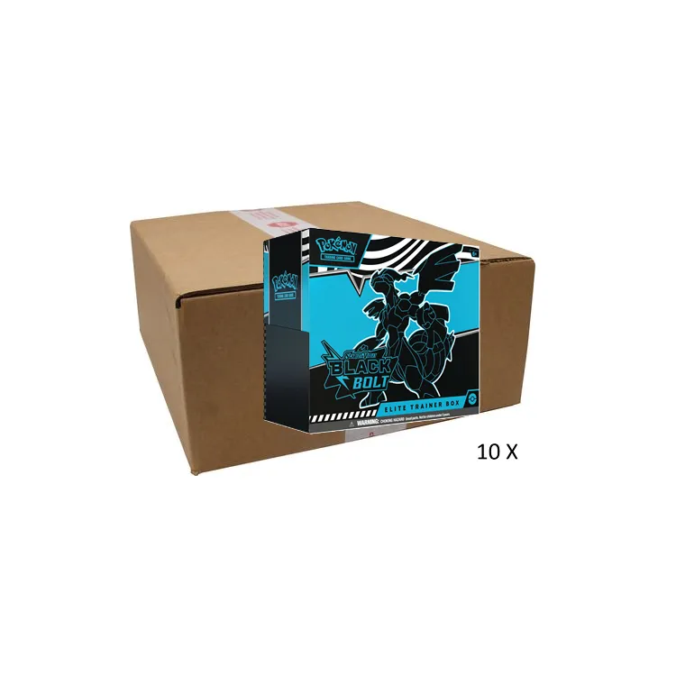 Pokemon Black Bolt Elite trainer Box case EN