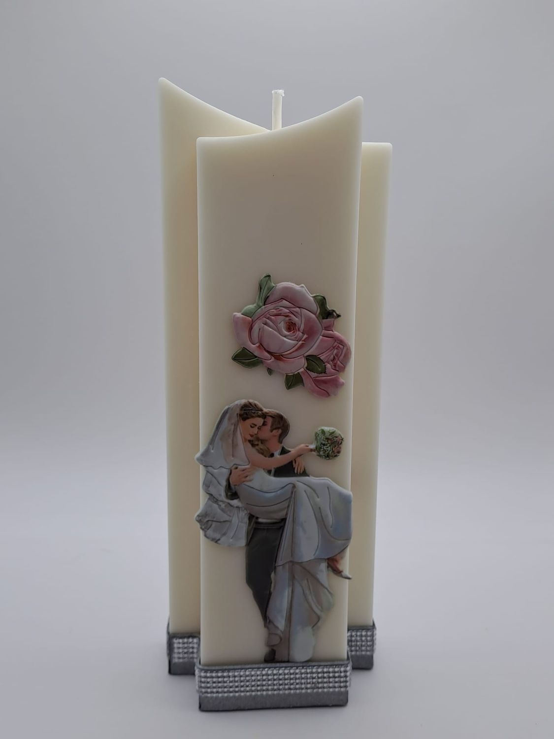 Hochzeitskerze 2 Spitzkerze