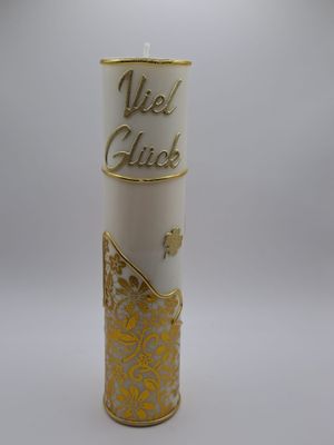 runde, schmale Hochzeitskerze