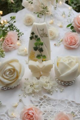 Hochzeitskerze Bogen
