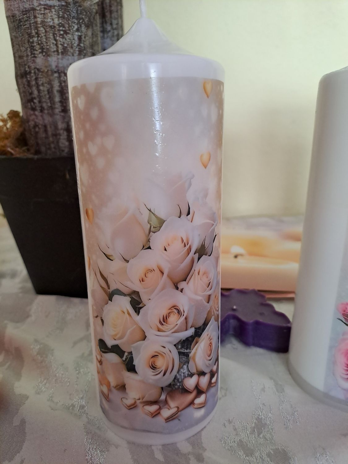 Individuelle Fotokerzen