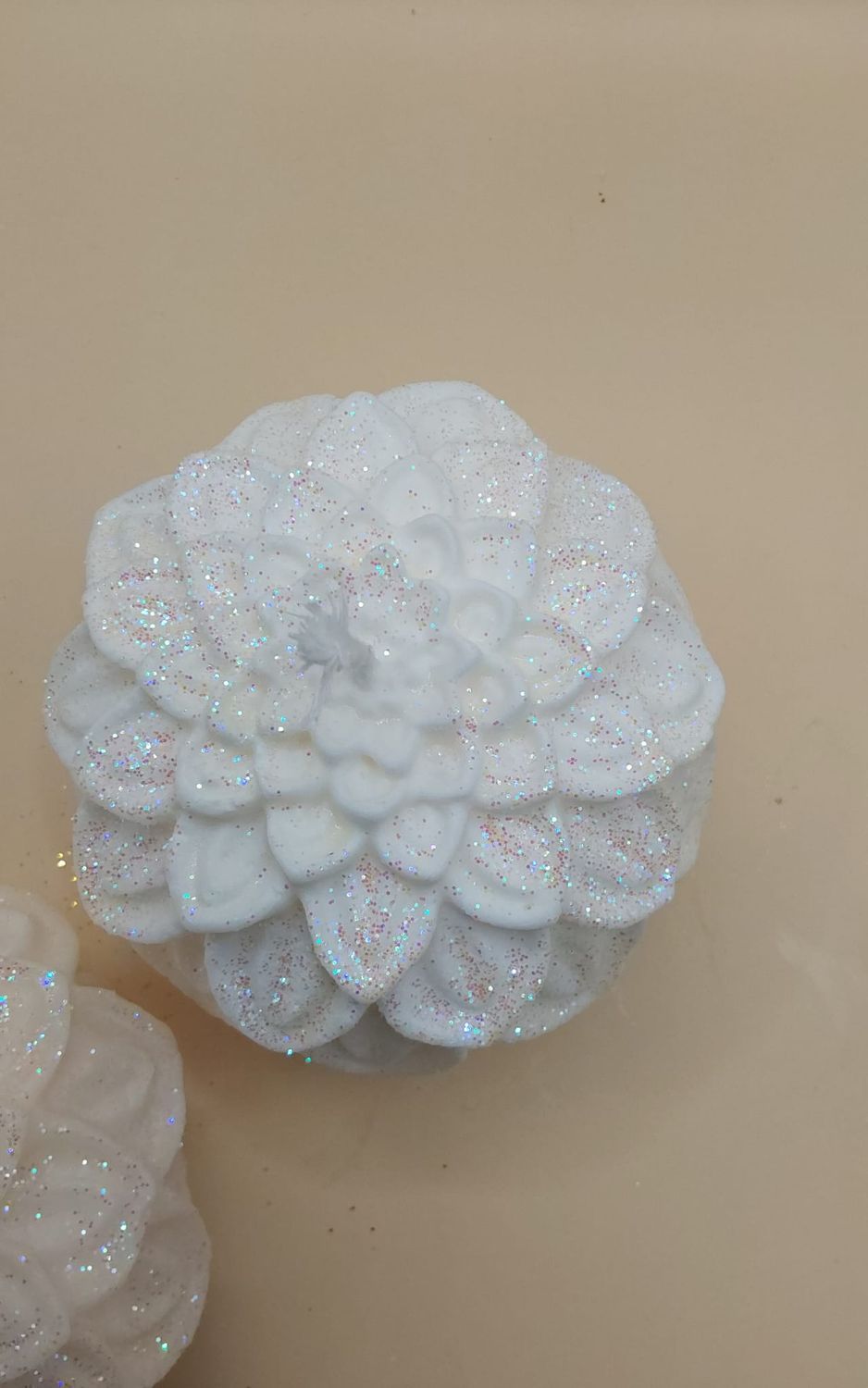 Dahlienblüten Kerze