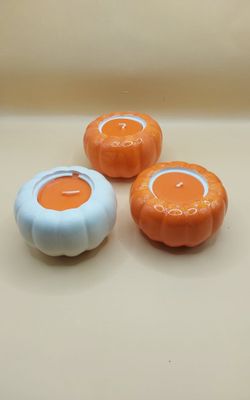 Kürbis mit Teelicht