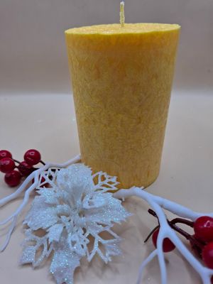 WW weihnachtliche Stumpenkerze flach