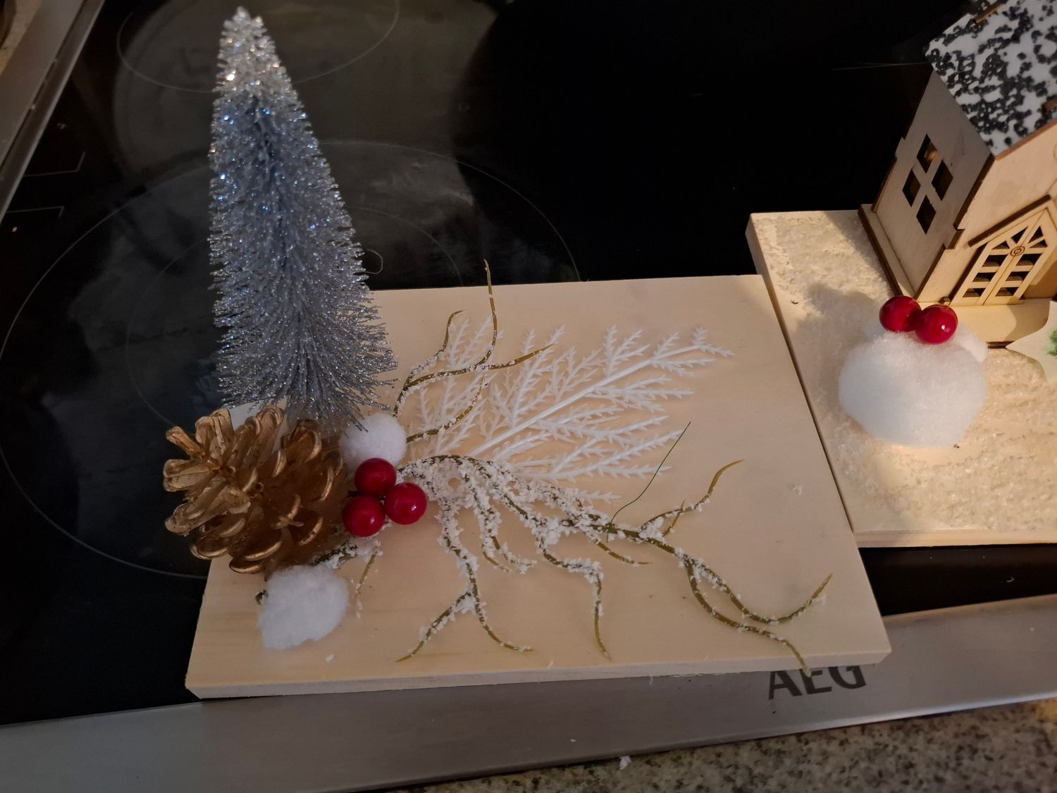 WEG / Kleines Wintergesteck mit LED Licht