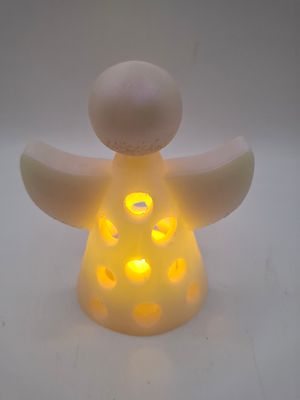 Kleiner Engel aus Epoxidharz mit integriertem Teelicht – Lichtvoller Schutzengel für Herz und Zuhause