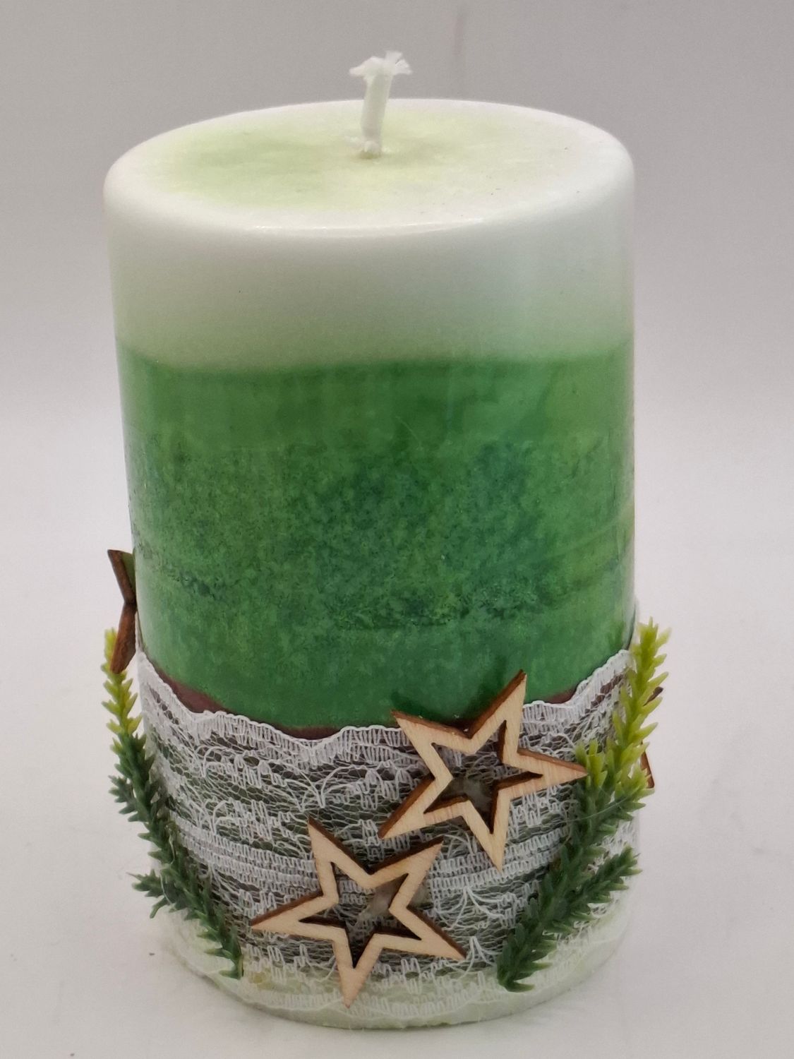 Flachstumpenkerze