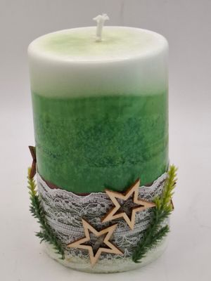 Flachstumpenkerze