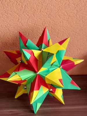 Baskettastern aus Papier