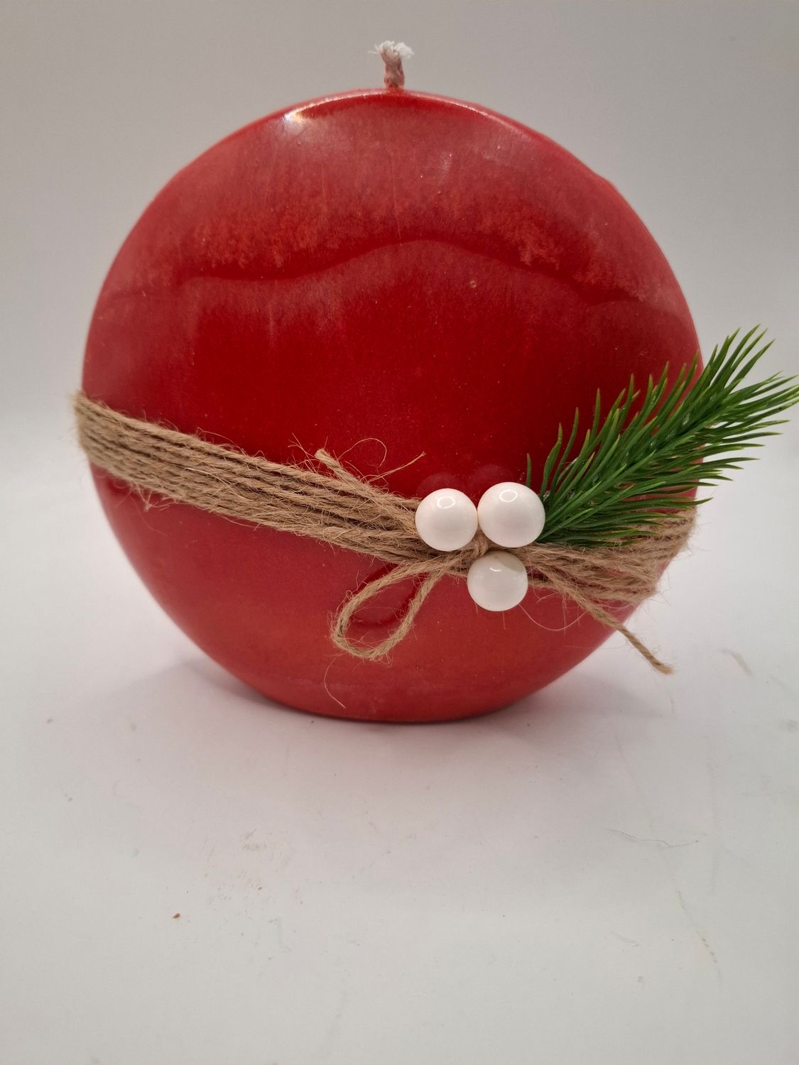 WKD sehr schöne Weihnachtskerze in Diskussform