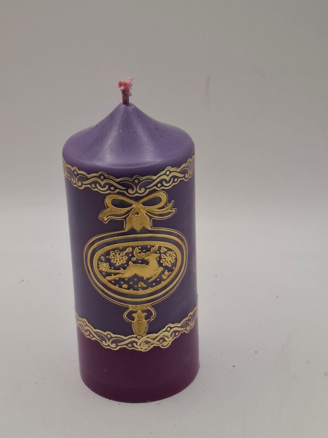 W / weihnachtliche Spitzkerze mittel