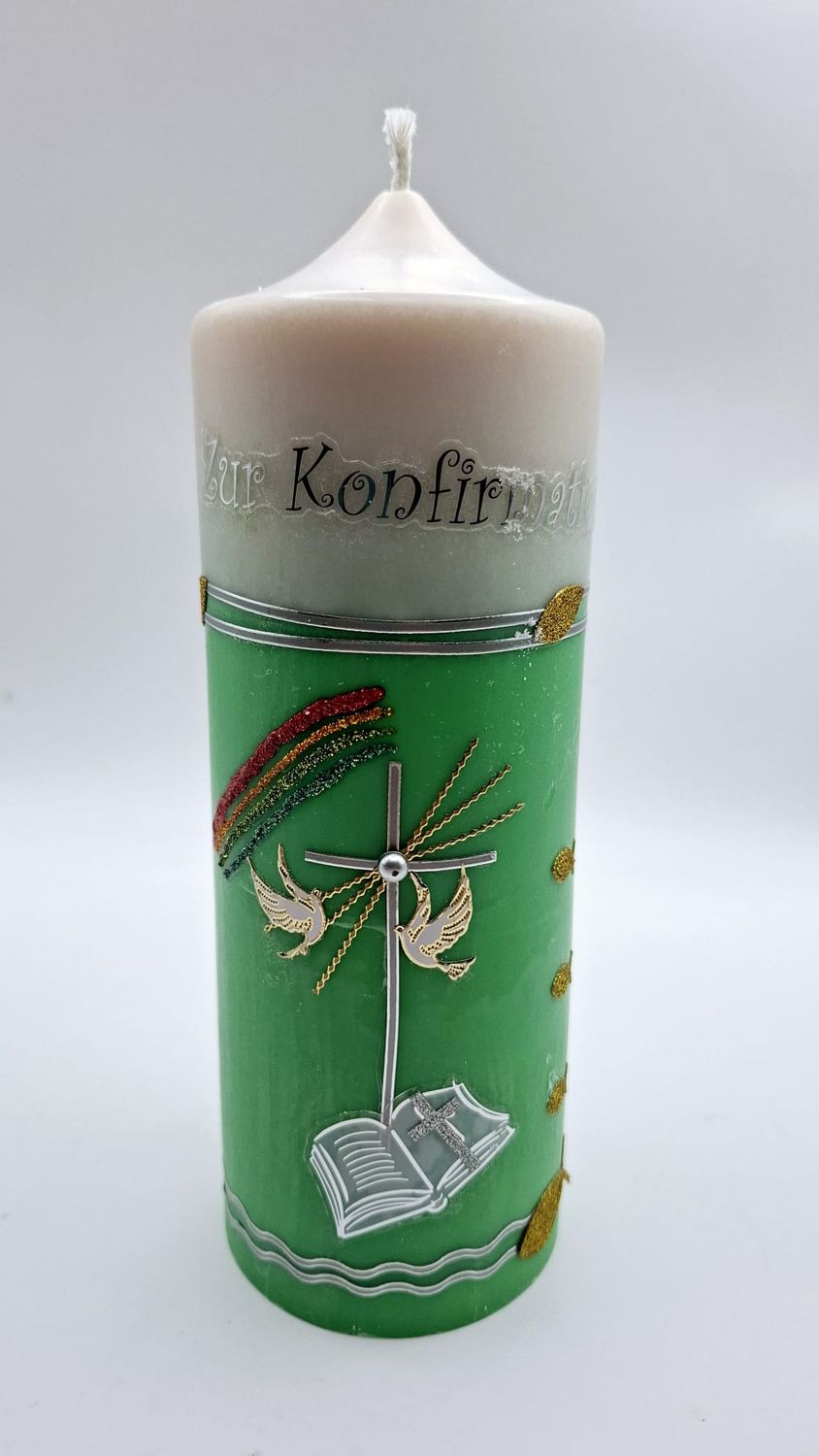 Stumpenkerze zur Konfirmation