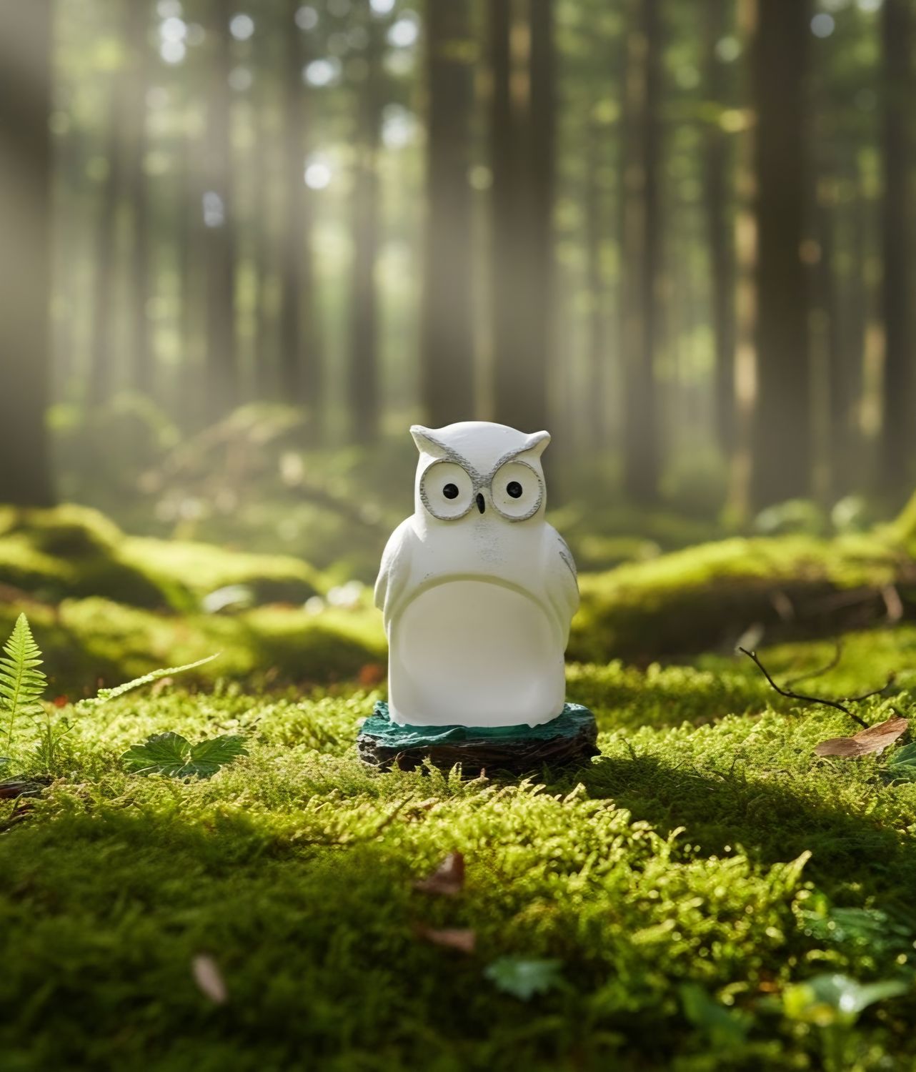 Handgefertigte Eule aus Gips – dekoratives Highlight für Zuhause und Garten