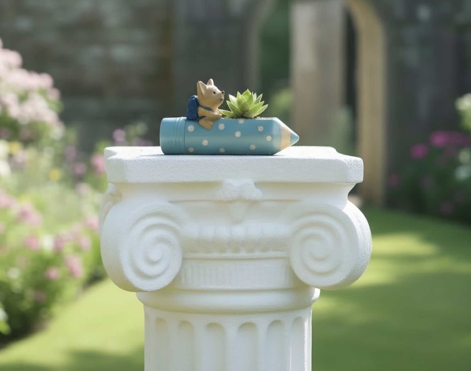 Niedlicher Bleistift aus Gips mit dekorativer Figur – kreatives Schreibaccessoire &amp; liebevolle Geschenkidee