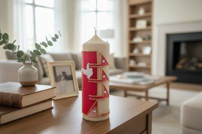 Wunderschöne Kerze zur Jugendweihe