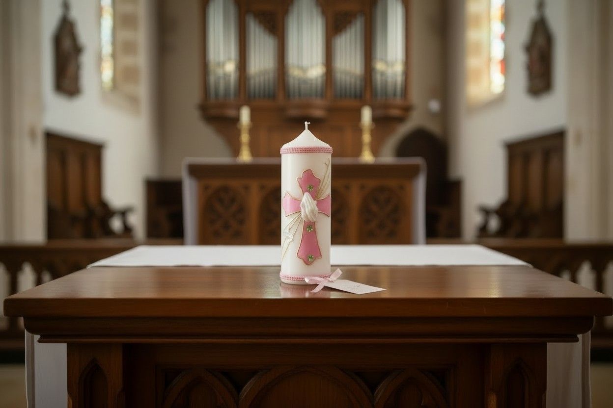 Wunderschöne Kerze zur Konfirmation – ein symbolisches Geschenk für einen bedeutenden Glaubensweg