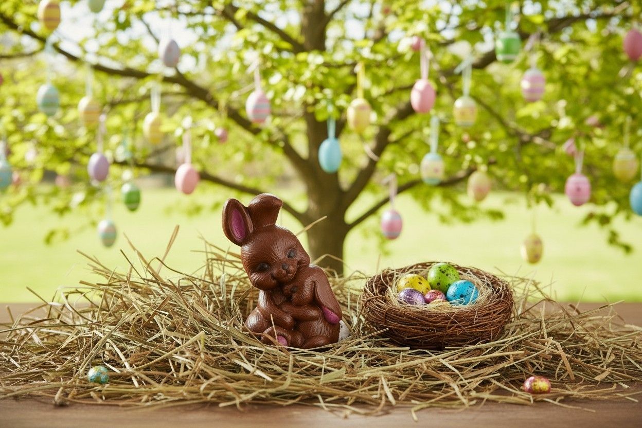 Osterhase aus Gips – liebevolle Frühlingsdeko für ein stimmungsvolles Zuhause