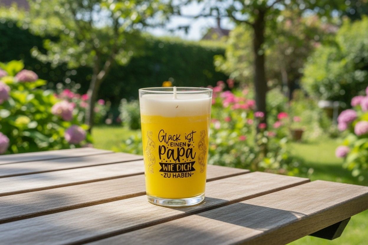 Kerze in Bieroptik – das perfekte Geschenk zum Vatertag