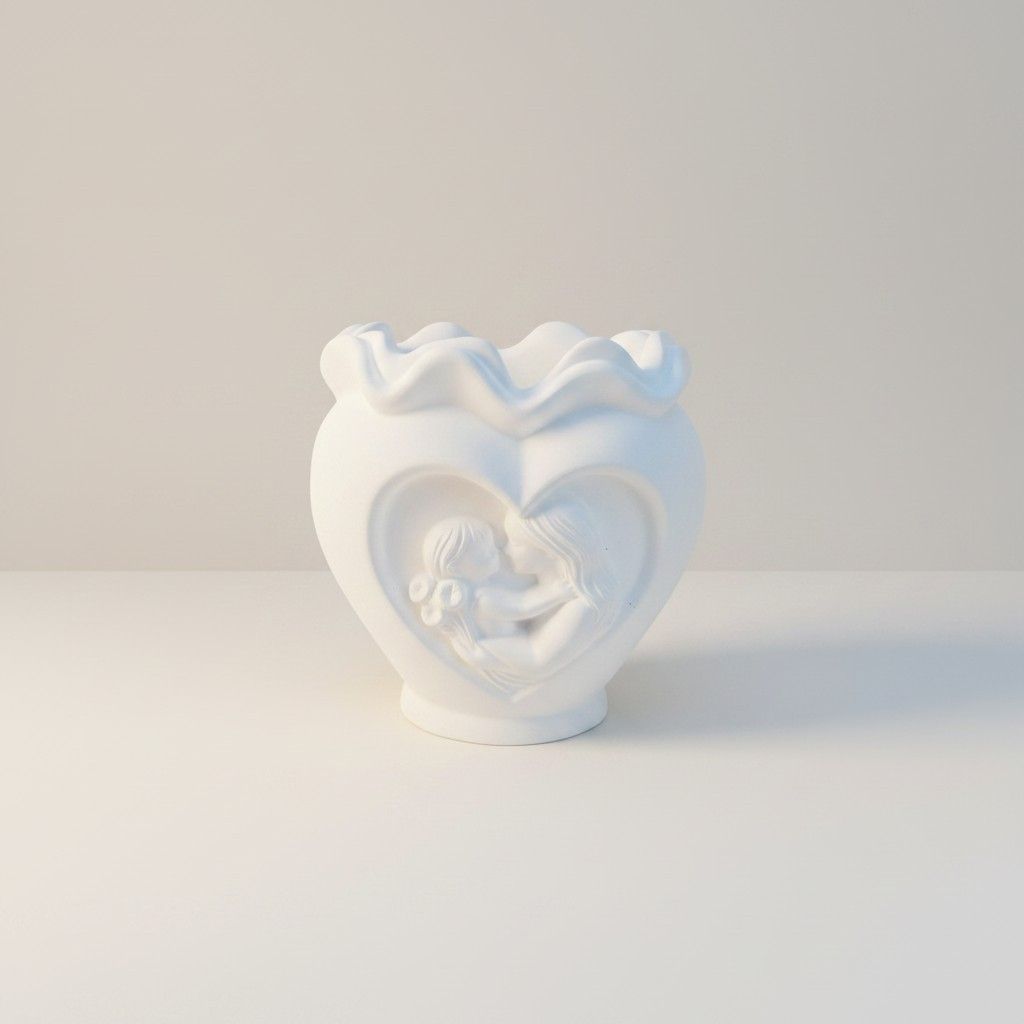 ​Emotionales Deco Gefäß mit Mutter‑Kind‑Ornament – ein stilvolles Symbol für Liebe, Geborgenheit und Verbundenheit