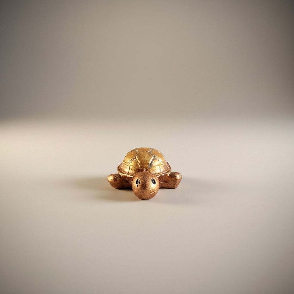 🐢 Mini‑Schildkröte aus Gips – liebevolles Deko‑Highlight mit oder ohne Magnet