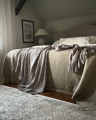 Linen blanket Mia - medium weight LIMITED EDITION Handmade item - Ready to ship 5-7 days