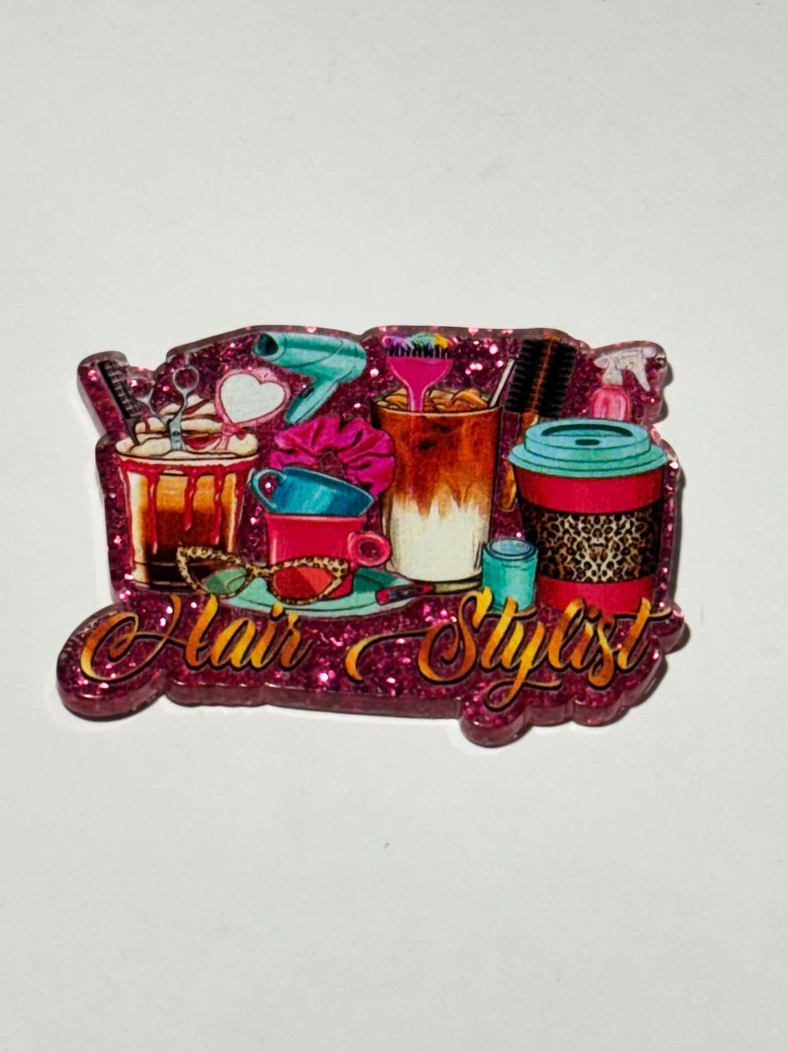 Hair Stylist Acrylic Topper