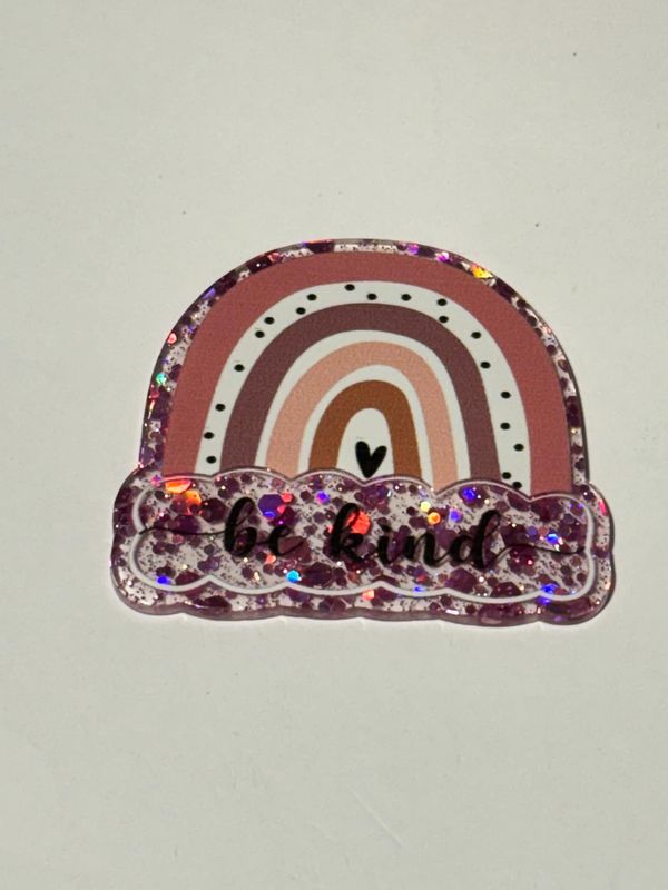 Be Kind Rainbow Acrylic Topper