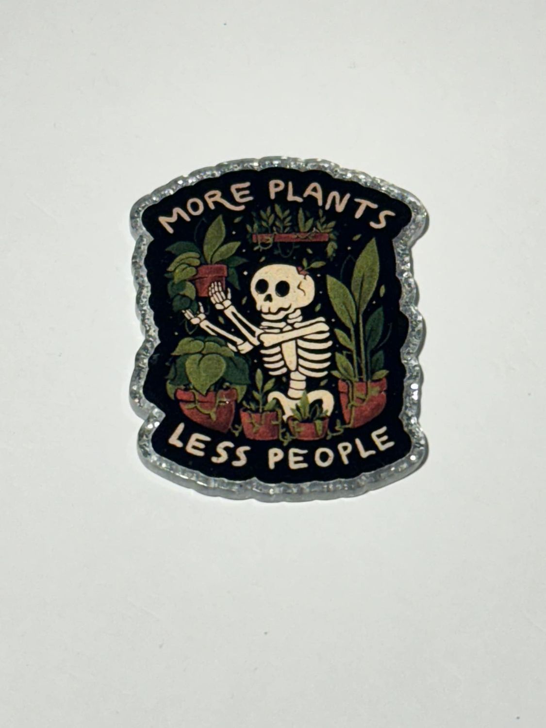 More Plants Less People Acrylic Topper