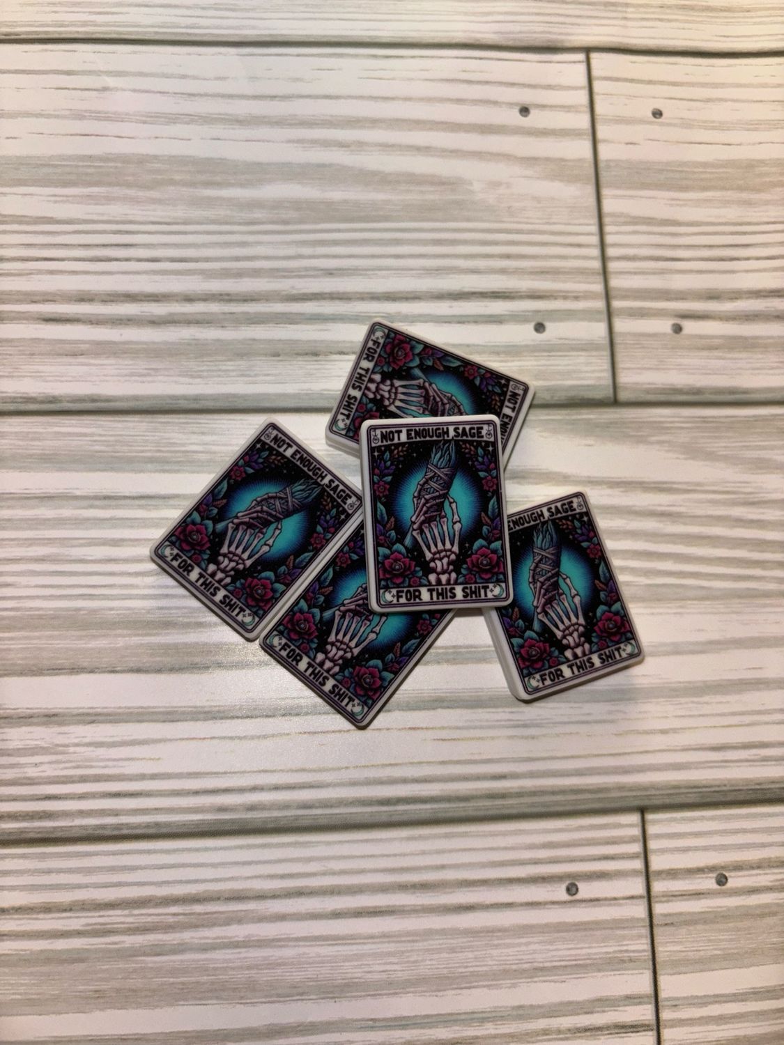 Not enough Sage Tarot Card Silicone Focal