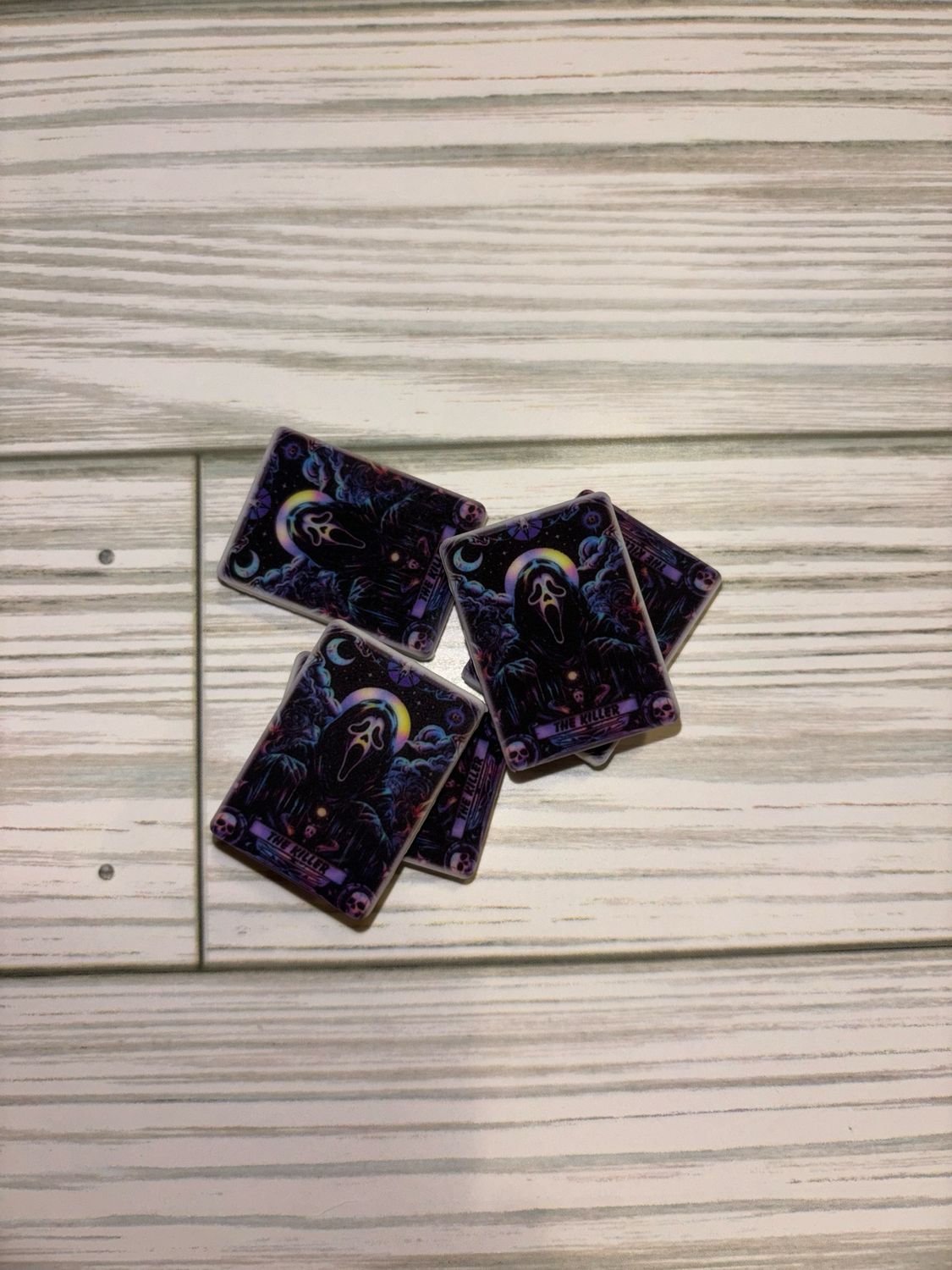 Scream Face Tarot Card Silicone Focal