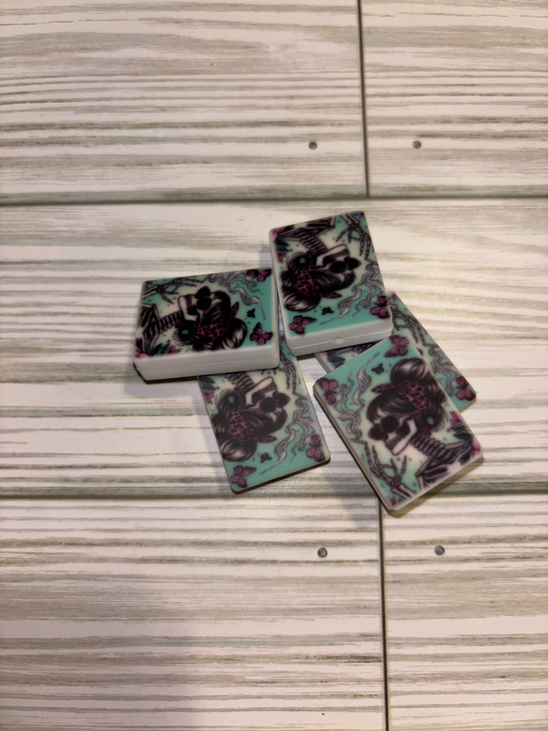 Skeleton Tarot Card Silicone Focal
