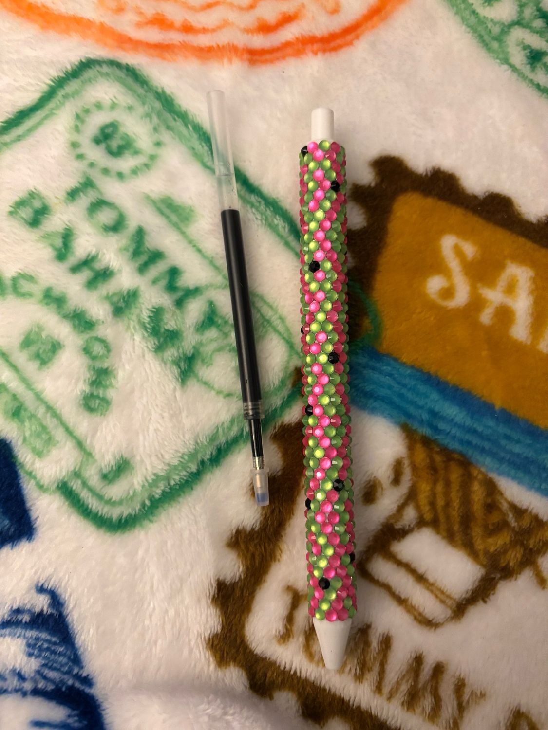 Watermelon Rhinestones Pen