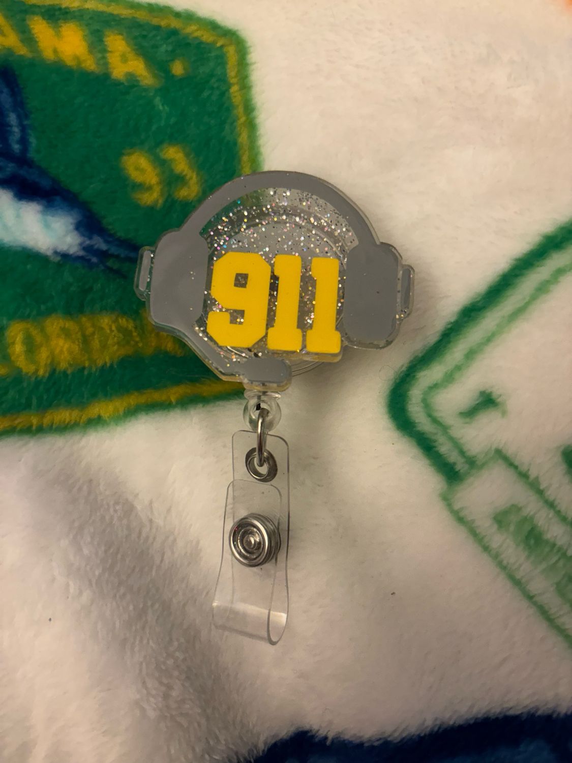 911 Dispatch Operator Badge Reel