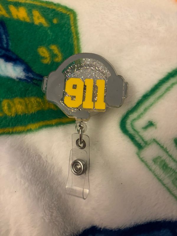 911 Dispatch Operator Badge Reel