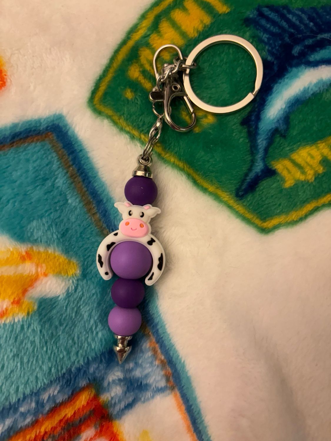 Cow Headband Keychain