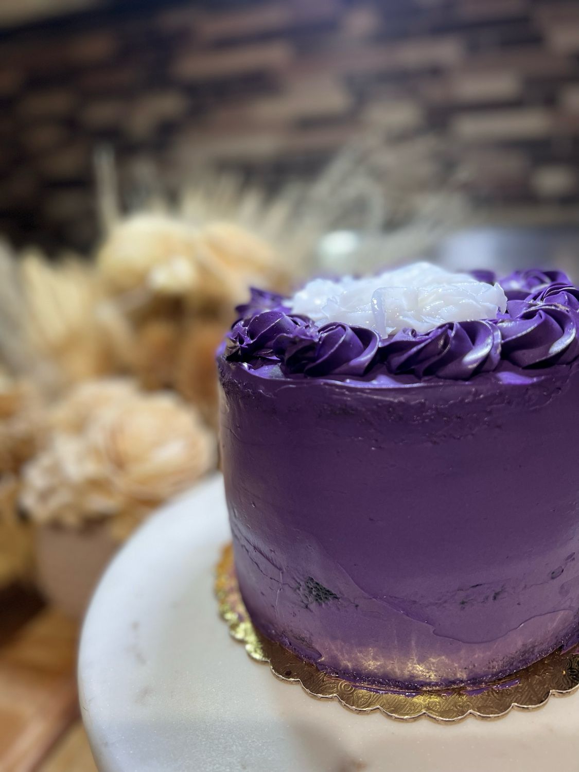 Ube and Pandan Cake